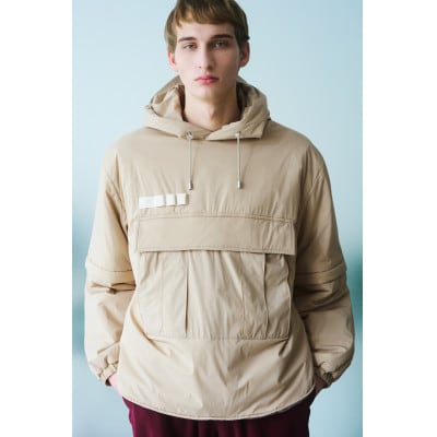 [KAPOK KNOT] カンガルーパーカー UNISEX ベージュ Sサイズ1着 カポック ダウン【1362906】