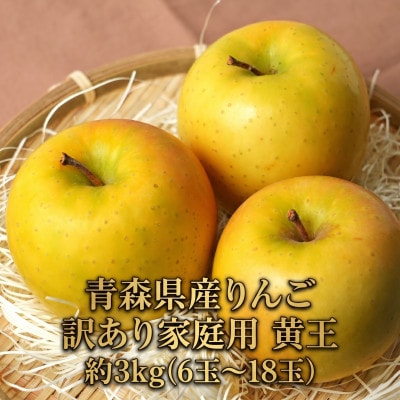 8月下旬から発送! 青森りんご 黄王(きおう) 約3kg 訳あり 糖度12度以上!【配送不可地域：離島・沖縄県】【1739270】