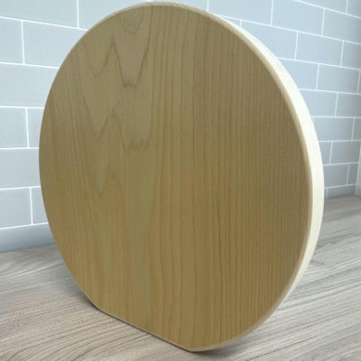 丸型青森ヒバ まな板(約29cm×約27.5cm/厚さ 約2.7cm)【1148906】