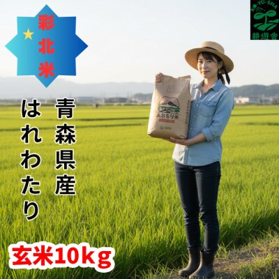 【先行予約受付】令和8年　青森県産はれわたり　玄米10kg　彩北米【配送不可地域：離島・沖縄県】【1714458】
