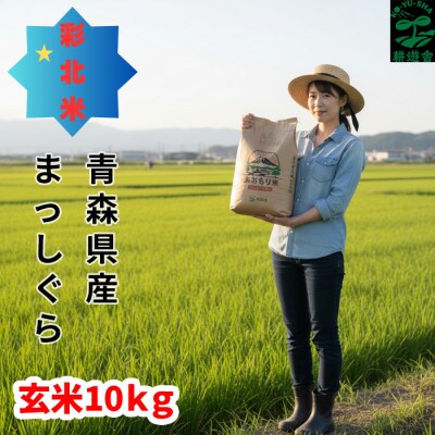 【先行予約受付】令和8年　青森県産まっしぐら　玄米10kg　彩北米【配送不可地域：離島・沖縄県】【1714452】