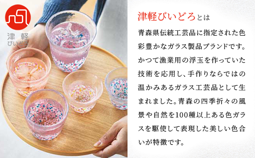 津軽びいどろsakuraグラスペア【1142810】
