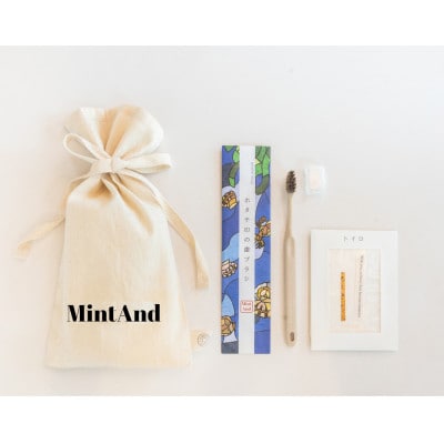 ホタテ印の歯ブラシ&トイロ MIYABI(金色)セット (オリジナル巾着 包装入)【1718984】
