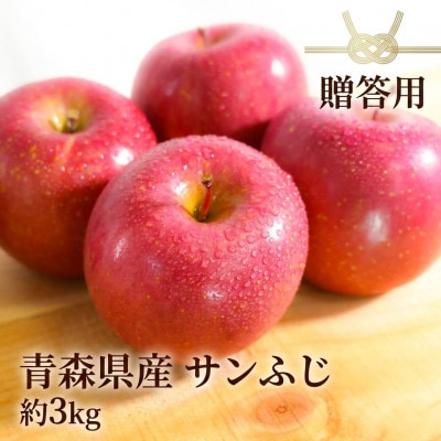 【26年11月〜12月出荷予定】平均糖度13度以上! サンふじ 約3kg 贈答用 青森県産 りんご【配送不可地域：離島・沖縄県】【1612823】