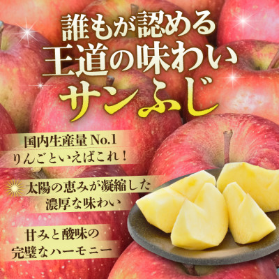 【26年11月〜12月出荷予定】平均糖度13度以上! サンふじ 約3kg 贈答用 青森県産 りんご【配送不可地域：離島・沖縄県】【1612823】