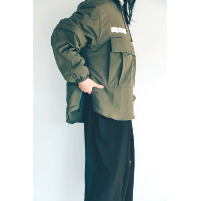 [KAPOK KNOT]カンガルーパーカー UNISEX オリーブ Mサイズ1着 カポック ダウン【1371101】
