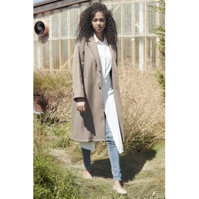 [KAPOK KNOT] カポック ダウン チェスターコート UNISEX キャメル S 1着【1443441】