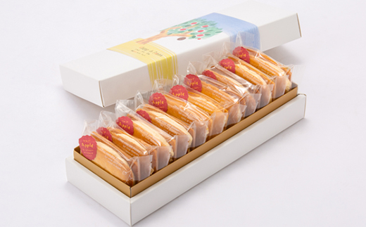 青森りんごのバターサンド 10個入り【配送不可地域：離島】【1074460】