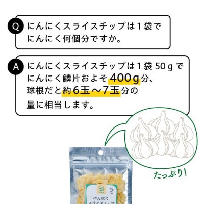 白にんにく「しろすけ」乾燥スライスチップ 50g×4袋【1506041】