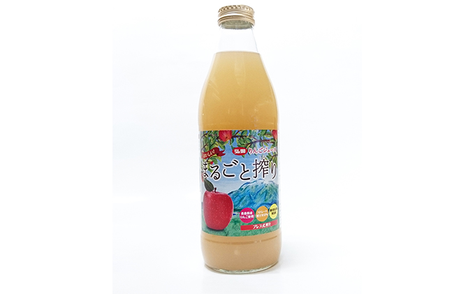 無添加りんごジュースまるごと搾り詰め合わせ 1L×6本【青森県産りんご