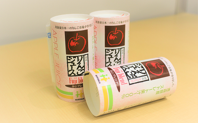 りんごジュース ふじブレンド カートカン 125ml×30本【青森県産】|JAL 