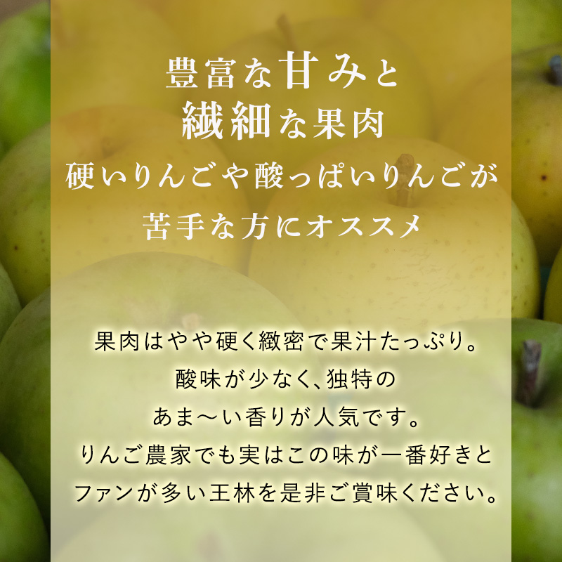 【4月クール便発送】(13度糖度保証) 訳あり CA貯蔵 王林 約5kg【弘前市産・青森りんご】