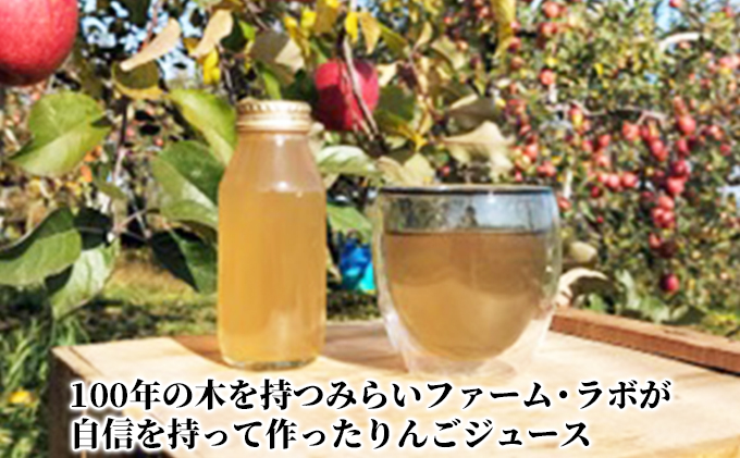 青森県弘前市産りんご果汁100％ ストレートりんごジュース 5品種 180ml×10本セット