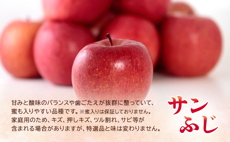 12月発送【糖度13度以上 サンふじ】家庭用 約10kg 26～40玉程度 ASIAGAP認証農場 津軽農園【弘前市産・青森りんご】 