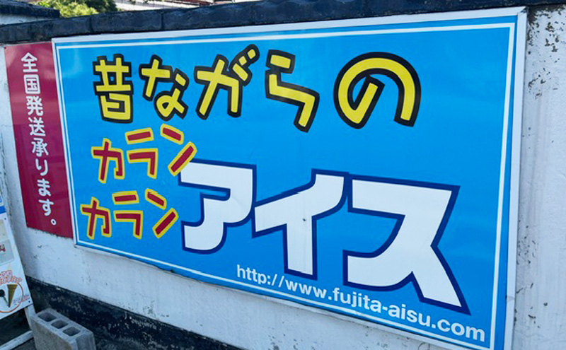 アイス 【 藤田アイス店 屋台アイスセット 】 イチゴ味 1個 + りんご味 1個 （ りんご果肉入り ）+ コーン 10個 