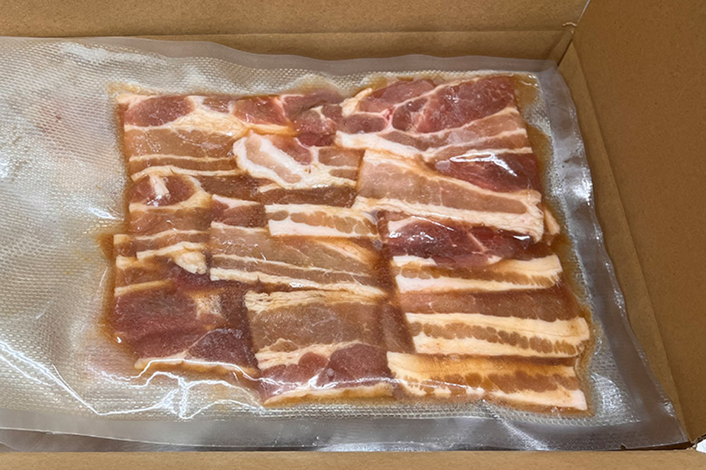 【つがる豚】豚バラの「もつけダレ」つけこみ 250g×4パック [おいしい ぶた 豚 豚肉 肉 美味]