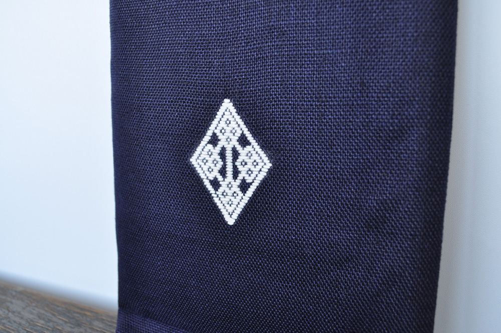 【寄附金額見直しました】津軽こぎん刺し 手付 小袋【 民芸品 工芸品 伝統技術 日用品 雑貨 手付 小袋 】