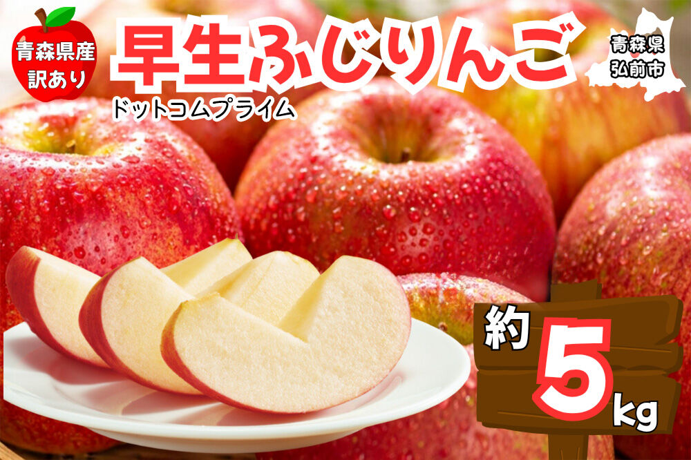【26年10月中旬〜11月下旬発送】りんご 早生ふじ 約5kg【訳あり ご家庭用】青森県産 青森 果物 フルーツ 林檎 リンゴ くだもの 弘前市 [産地直送 アップル おいしい ふじ りんご 果実 果物 早生 美味 林檎 弘前市]