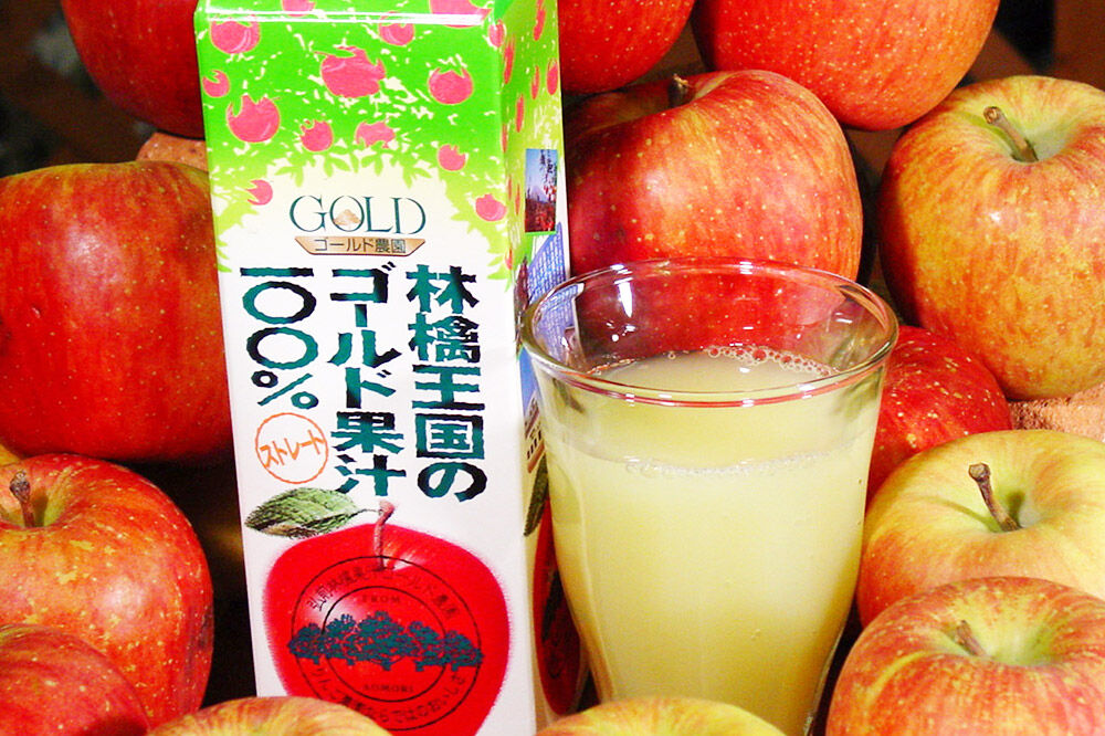 りんごジュース プレミアムストレートジュース【林檎王国】1000ml×6本 紙パック ゴールド農園 かめあし商店 [りんごジュース ストレートジュース 完熟 リンゴ 林檎 紙パック ゴールド農園 かめあし商店 青森県産 弘前市]