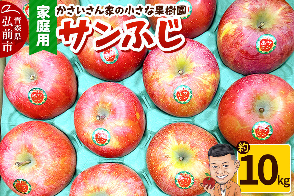 【26年12月〜発送】りんご サンふじ 約10kg【家庭用】 [アップル おいしい 果実 果物 赤色 美味]