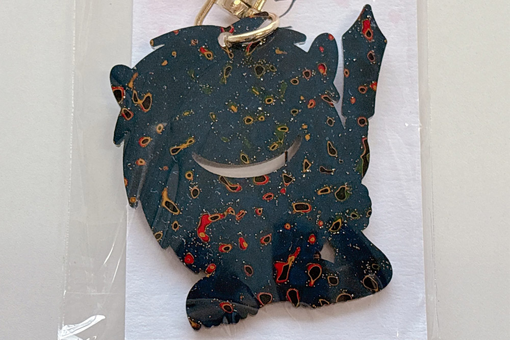 ブランデュー弘前FC オリジナル津軽塗りキーホルダー 【藍・桜 2色セット】ブラッフェ [サッカー クラブチーム 東北リーグ soccer フットボール]