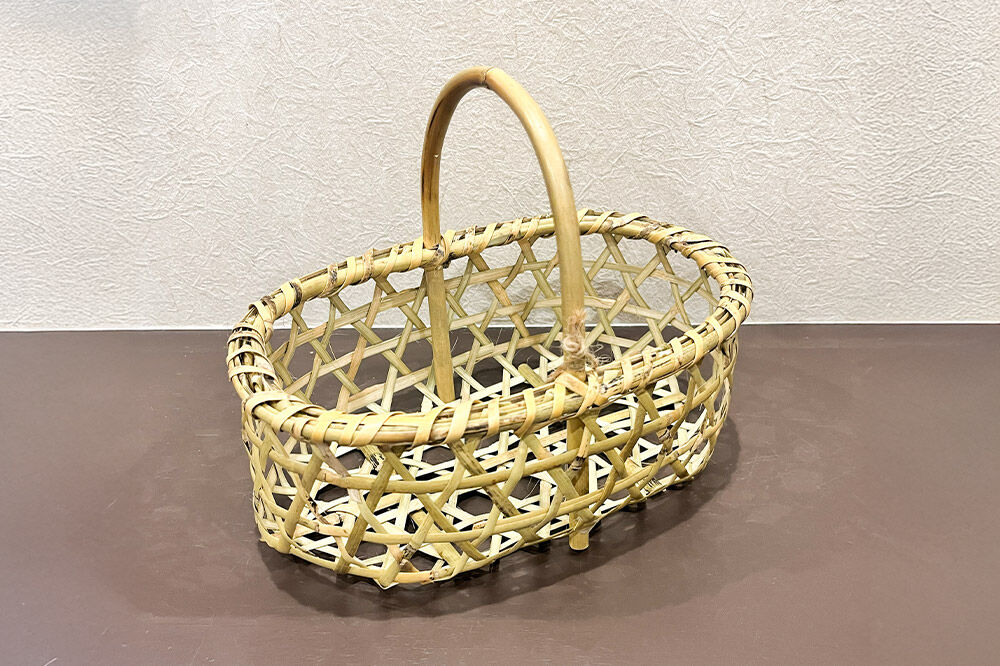 お猪口 片口 竹籠 津軽焼 お猪口・片口と竹籠セット（各1個）工芸品 青森県弘前市 草邑