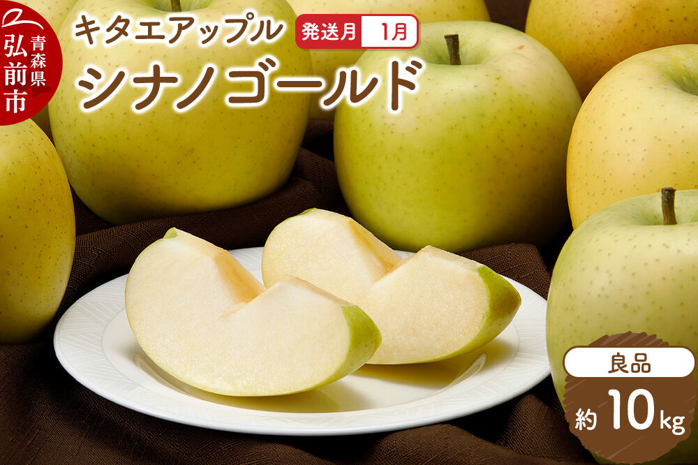 【27年1月発送】りんご シナノゴールド【良品】約10kg キタエアップル 青森県 弘前市 [先行予約 シナノゴールド りんご 贈り物 アップル おいしい 果実 果物 黄色 美味 林檎]