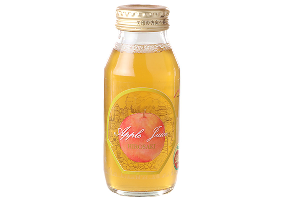ストレートりんごジュース ひろさきふじ 180ml×5本セット 青森県弘前市産りんご果汁100％ みらいファーム・ラボ 株式会社 小栗山農園
