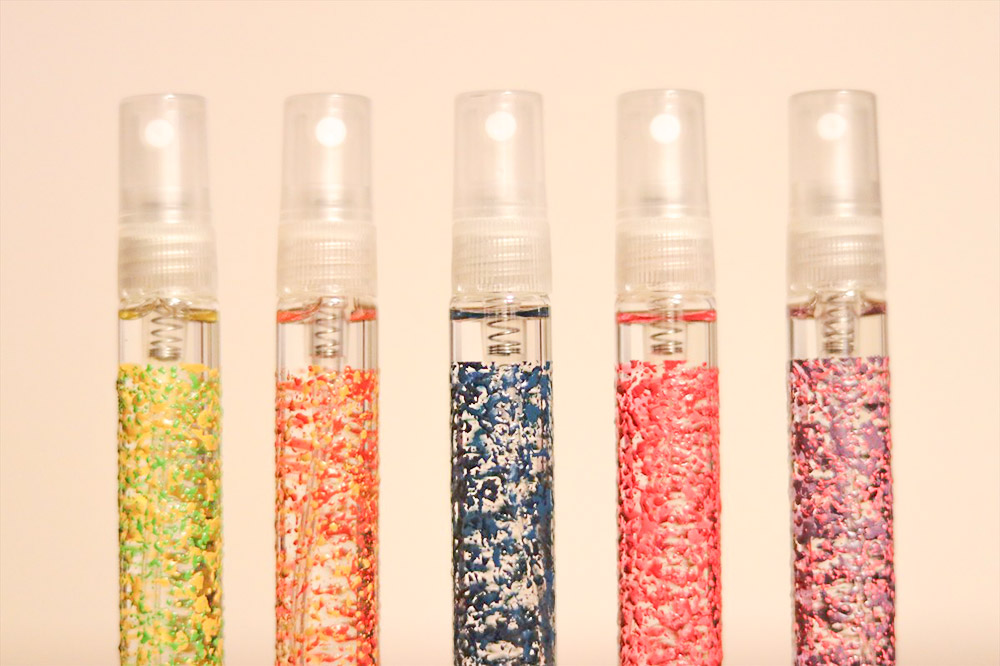 津軽塗 さわるツガルヌリ スプレーボトル（5色セット）