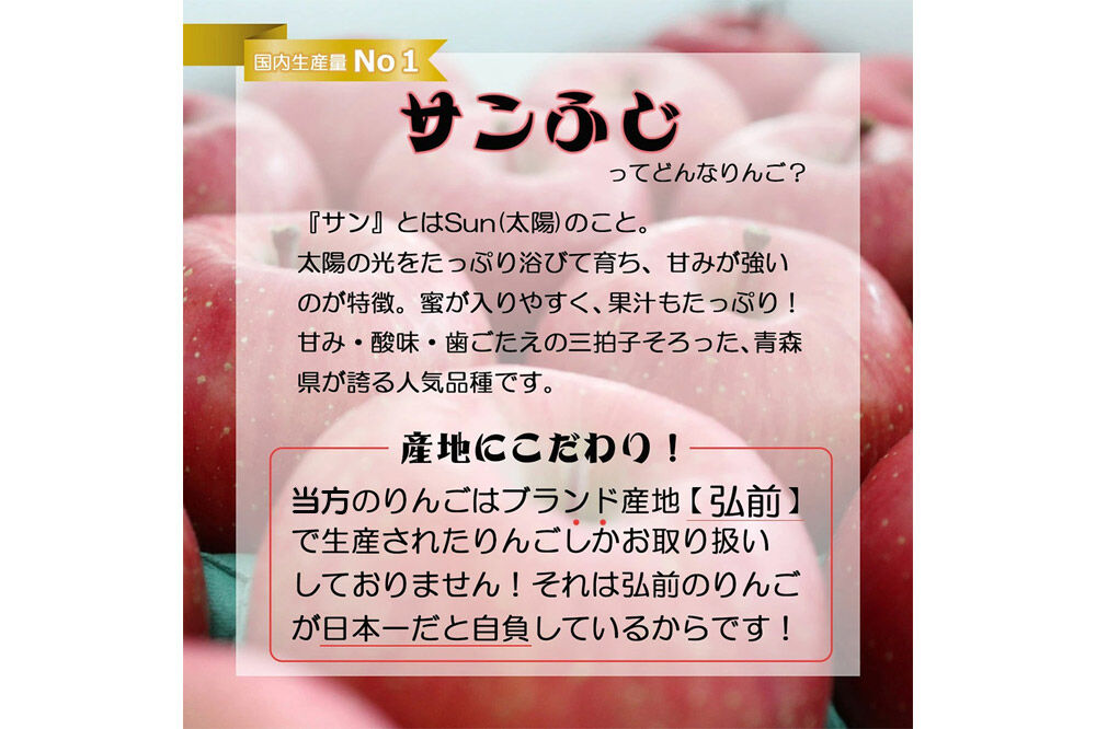 【26年12月下旬〜発送】りんご サンふじ【贈答用】約5kg 青森県 弘前市 [先行予約 アップル おいしい ふじ りんご 果実 果物 赤色 津軽 糖度 美味 林檎]