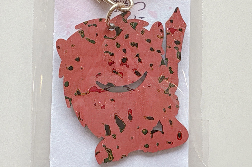 ブランデュー弘前FC オリジナル津軽塗りキーホルダー 【藍・桜 2色セット】ブラッフェ [サッカー クラブチーム 東北リーグ soccer フットボール]