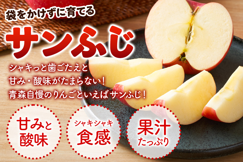 【26年3月発送】りんご 平均糖度13度以上！ サンふじ 約3kg 訳あり クール便 青森 果物 フルーツ 林檎 リンゴ くだもの 不揃い 規格外