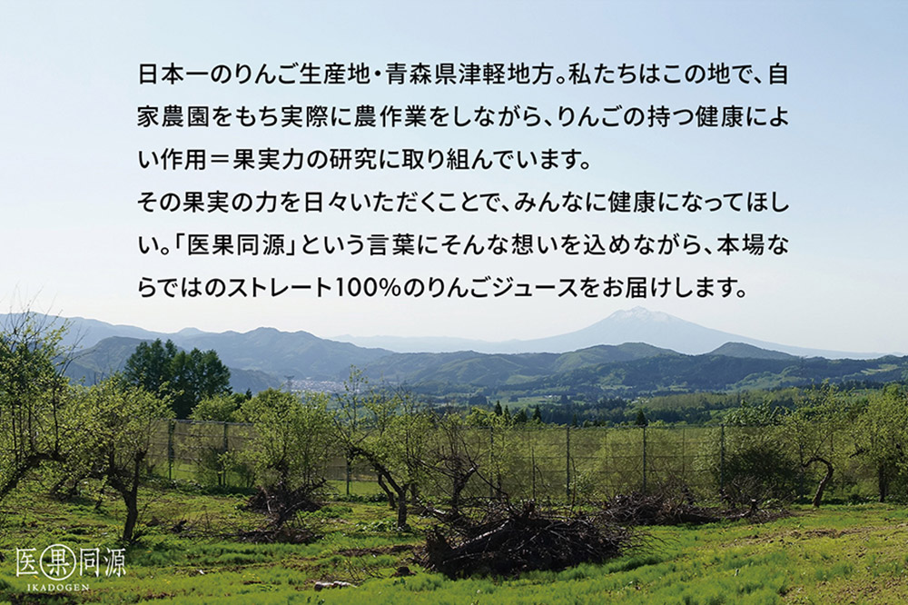 医果同源未熟りんご入り りんごジュース（160g×8本入）