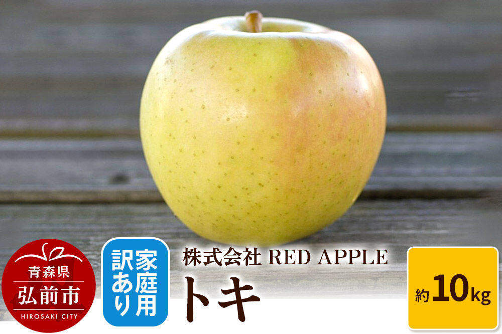 【26年10月〜発送】りんご【訳あり】家庭用 トキ 約10kg 先行受付 [アップル おいしい トキ りんご 黄色 果実 果物 美味 林檎]