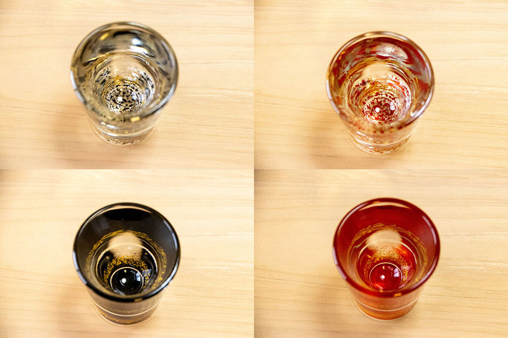 【寄附金額見直しました】ゆいぬり ぐい呑 4個セット（4種×各1個）