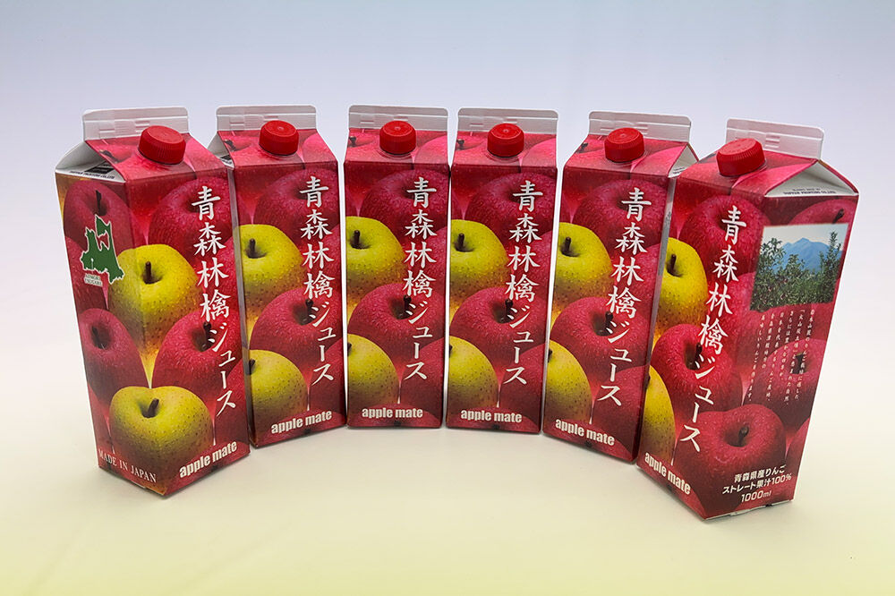 キタエアップル 青森林檎ジュース 1000ml×6本 [おいしい ジュース りんご りんごジュース 飲料 美味 林檎 林檎ジュース キタエアップル]
