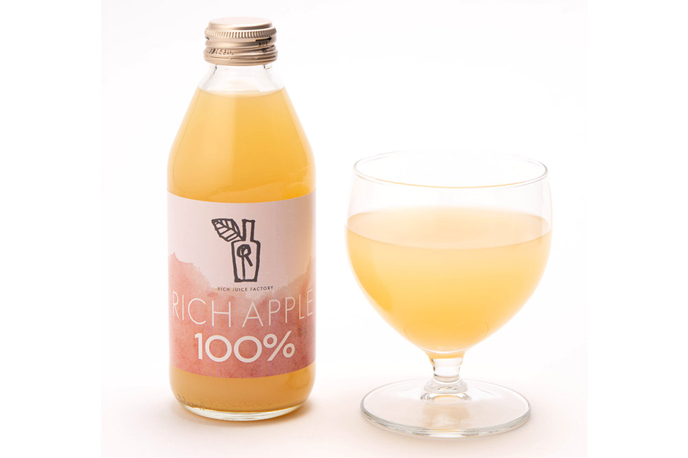 りんごジュース RICH APPLE 12本セット（250ml×12本）