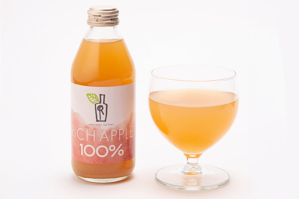 りんごジュース RICH APPLE 無添加製法 30本セット（250ml×30本）