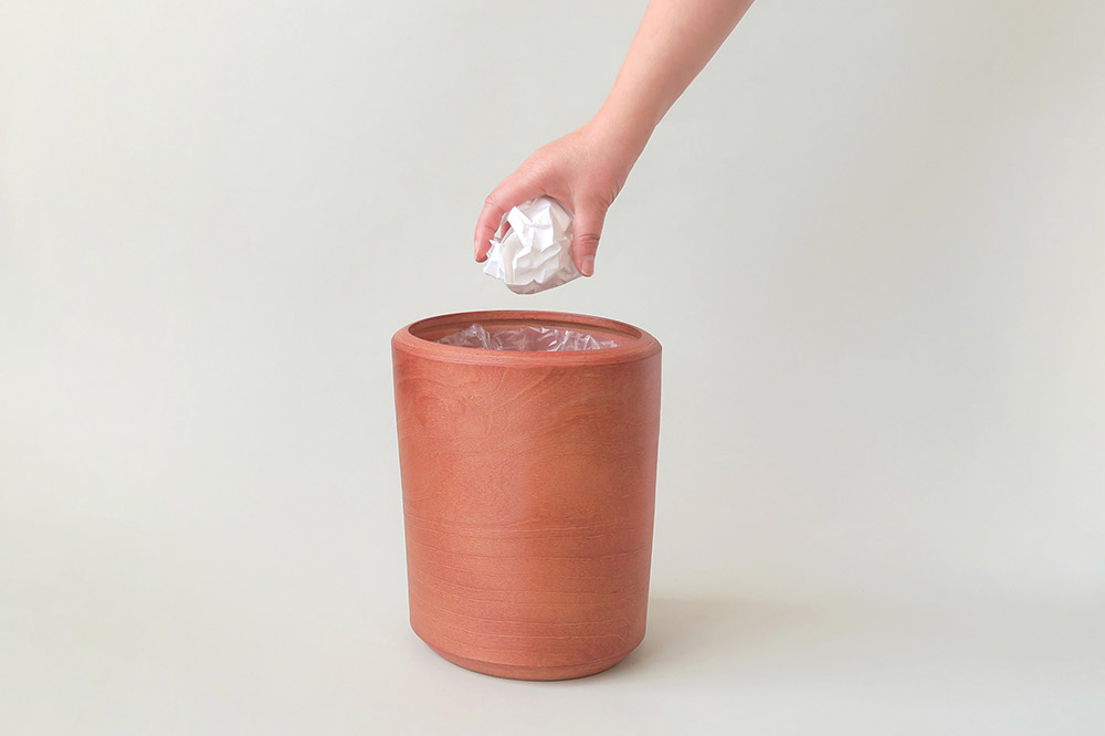 BUNACO ダストボックスTwist4 Sサイズ（さくら色）インナー付き 1個