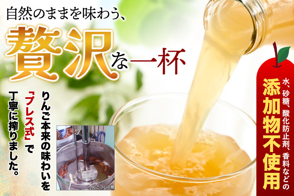 無添加りんごジュースまるごと搾り詰め合わせ 1L×6本 [アップル おいしい ジュース りんご 飲料 果実 果物 詰め合わせ 詰合 美味 林檎]