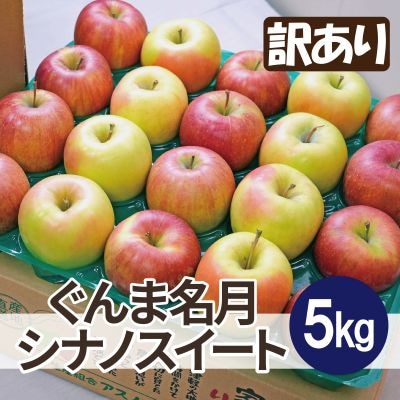 【26年2月より順次発送】糖度13度以上保証! ぐんま名月×シナノスイート 約5kg 訳あり【配送不可地域：沖縄県】【1613324】