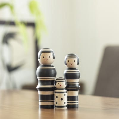 ルビンのこけし(ブラック/ファミリー)【1342169】