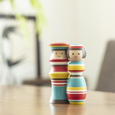 ルビンのこけし(カラフル/ペア)【1342362】