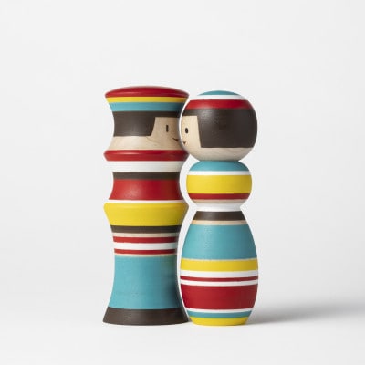 ルビンのこけし(カラフル/ペア)【1342362】