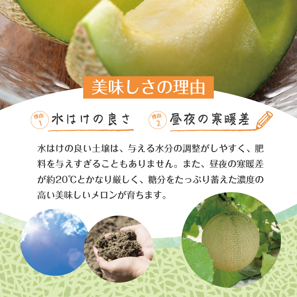 【2026年8月前半発送】 【秀～優品】津軽平野のメロン 約7.5kg程度(赤肉・青肉セット) (4～8玉) 【青森メロン】	