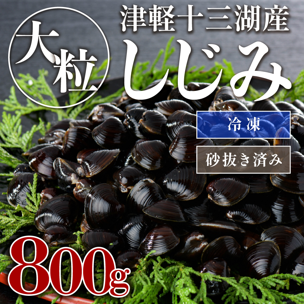 津軽十三湖産 大粒しじみ 800g（冷凍・砂抜き済）青森県 五所川原市