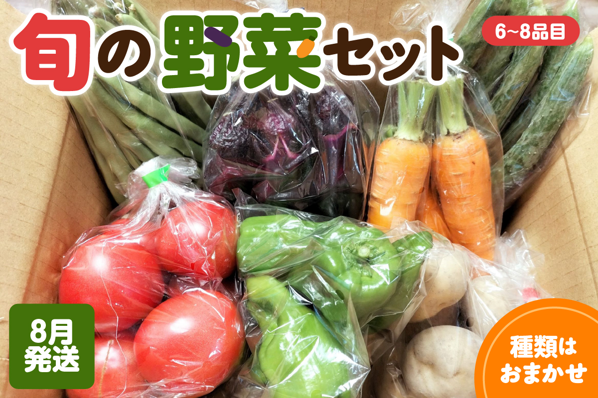 野菜セット 「産直メロス」【2026年8月発送】 旬の野菜詰め合わせ 野菜 詰合せ セット詰め合わせ 国産 旬 おまかせ お楽しみ 直送 詰合 青森 五所川原 6～8品