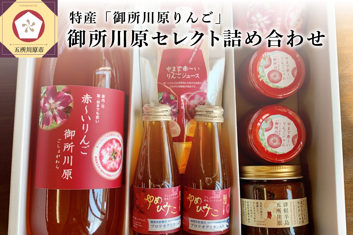 中まで赤〜いりんご「御所川原」セレクト詰め合わせ [ジュース・ジャム・万能たれ] 五所川原市 青森県