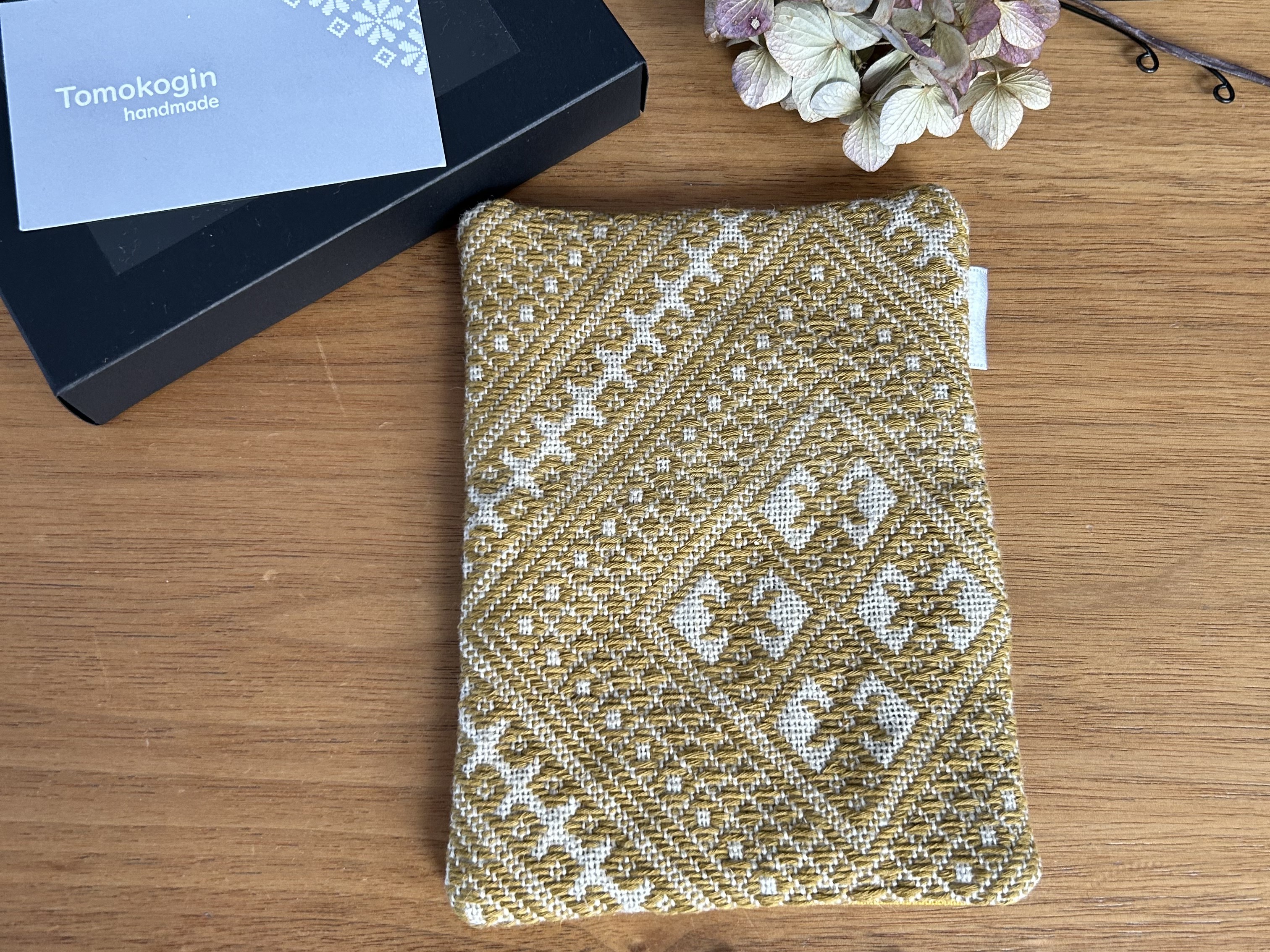 こぎん刺し 名刺入れ カードケース 【イエロー 黄】