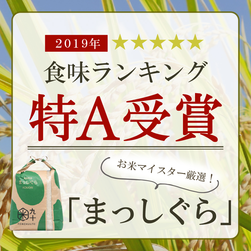 【定期便隔月6回】令和7年産 米 5kg まっしぐら 青森県産 （精米）